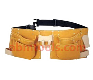 11 Pocket Professional Style Split Leather Carpenter Apron