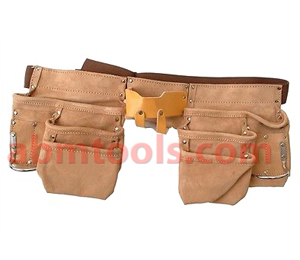 13 Pocket Extra Large Capacity Split Leather Carpenter Apron