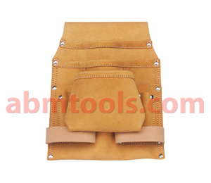9 Pocket Split Leather Carpenter Dry Wall Bag