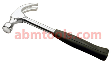 AMTECH FIBREGLASS CLAW HAMMER 8OZ Carbon Steel Polished Head Rubber Grip Tool UK 