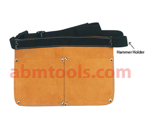 Leather Nail Bag Double Pocket