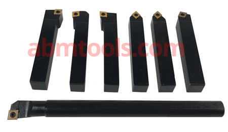 Details about   Metal Lathe Turning Tool Holder Set with Carbide Inserts for Lathe Turning Tool 