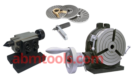 4 Slots HV6 Rotary table Horizontal /&Vertical With Dividing//Indexing Plate set