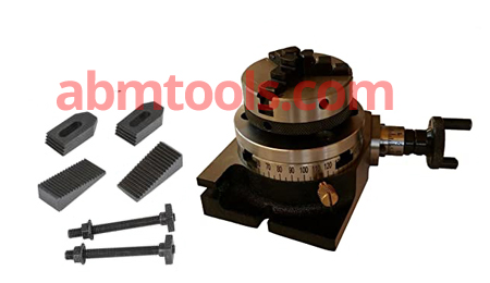 Rotary Table Tilting 3"/75mm w/65mm Lathe Chuck for MillingMachine 
