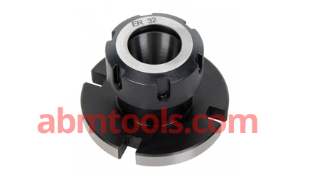 RDGTOOLS ER32 COLLET CHUCK ROUND BASE 3 MOUNTING HOLES FOR ROTARY TABLE MILLING 