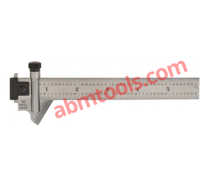 Drill Point Gauge - With Hook Ruler