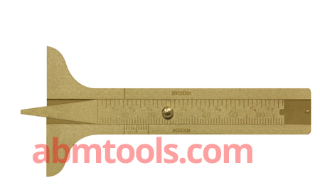 Tire Tread Feeler Gauge - Double Point Brass - ABM Tools