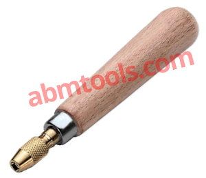 Wooden File Handle with Brass Collet