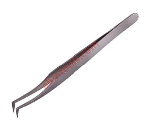 Dental Tweezers - Tweezers with Guided Pins Curved