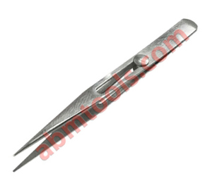 Tweezers Centre Lock, Fine Point (Button Lock Tweezers-Pointed)